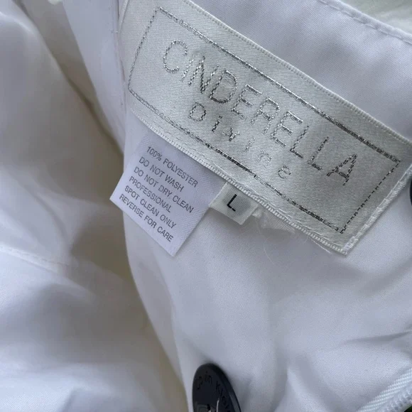 Cinderella Divine Short White Strapless Wedding Dress - Picture 12 of 12